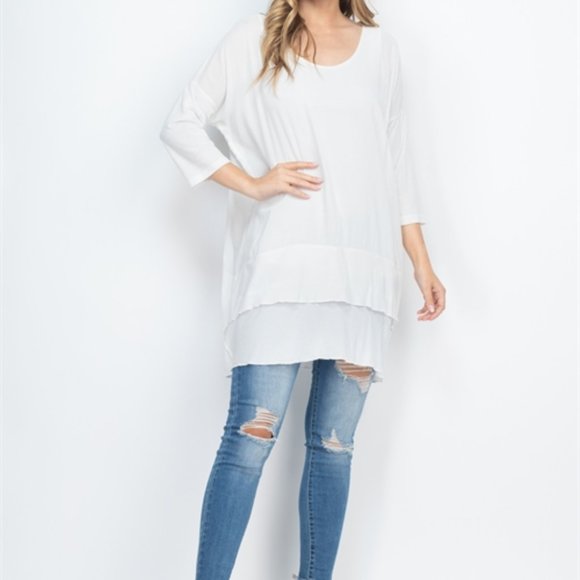 Off White Tunic Top - Picture 4 of 14